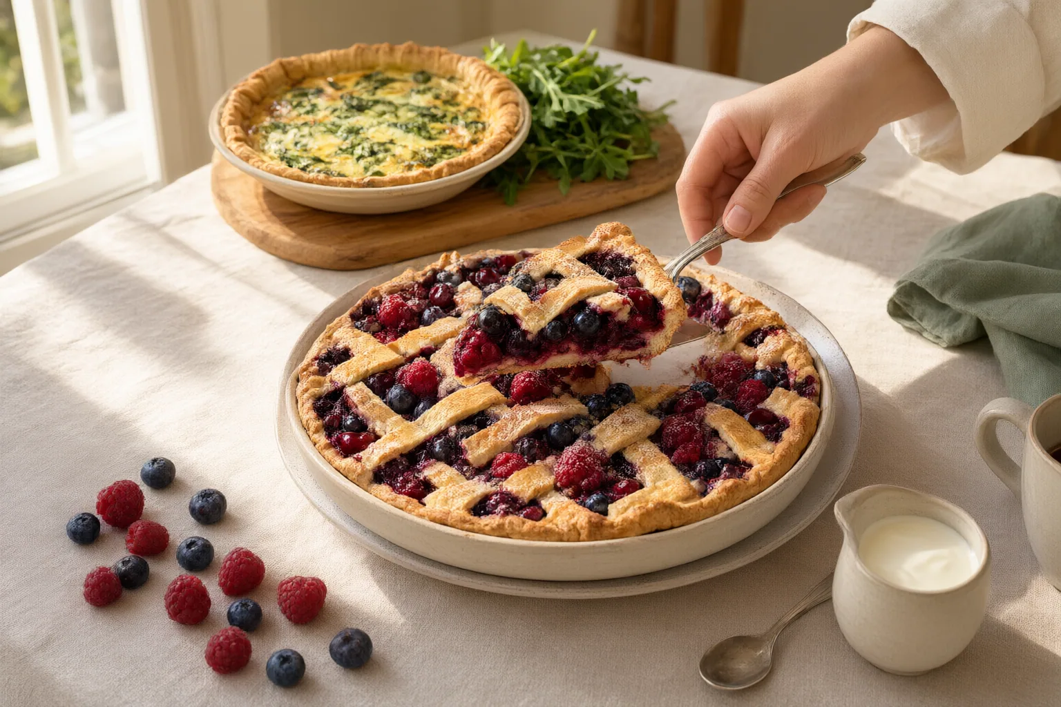 Editorial scene showing practical next steps for How to Fit Fruit Pie Into a Brunch Menu With Savory Dishes