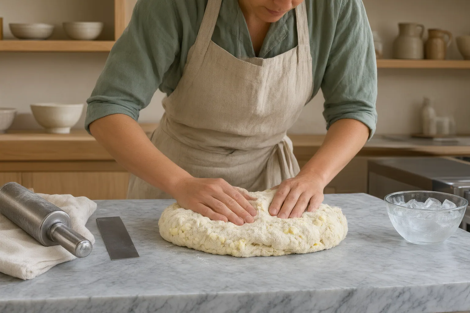 Editorial scene showing practical next steps for How to Keep Hand Pie Dough Cool While Mixing, Rolling, and Shaping