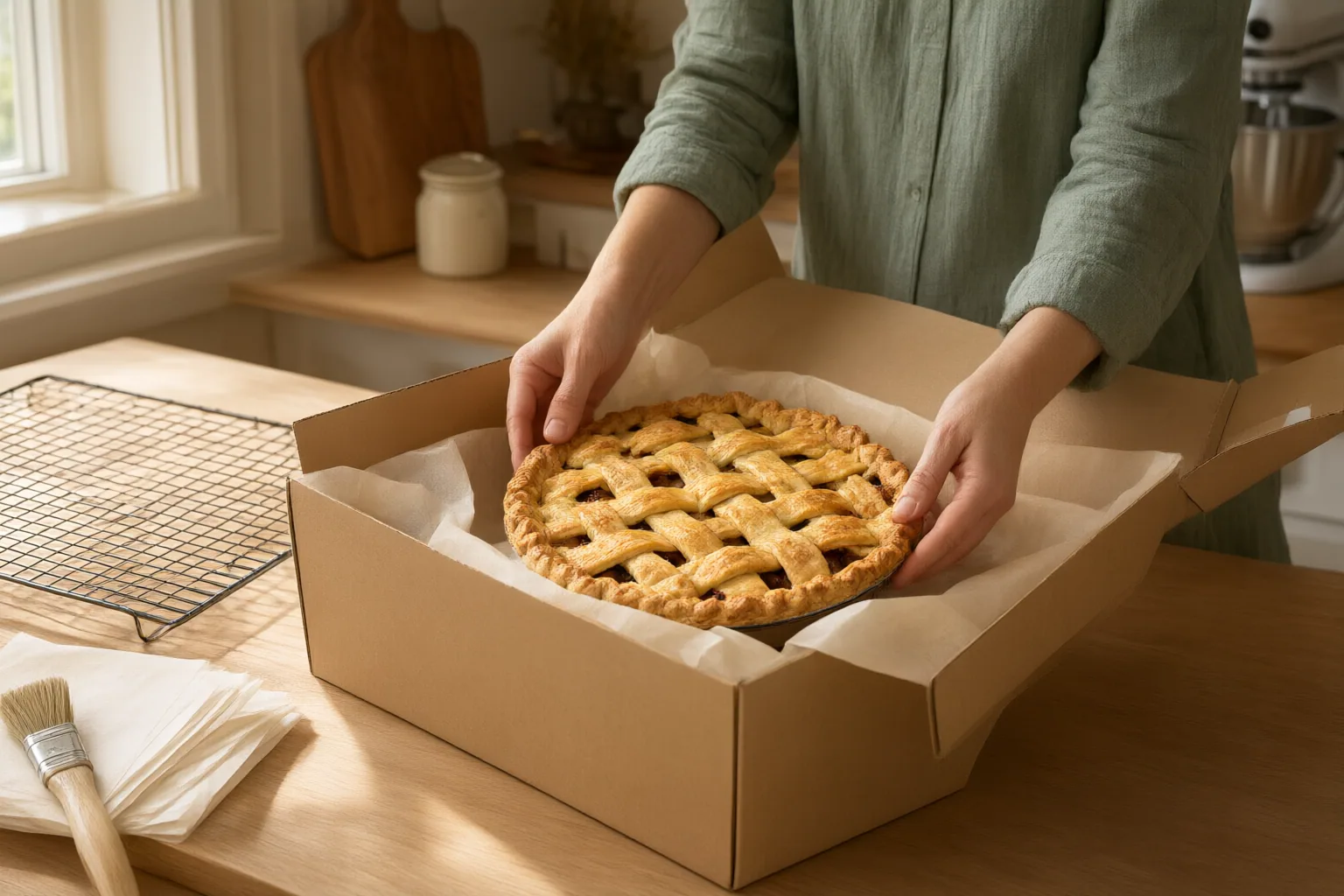 Editorial scene showing practical next steps for How to Package a Freshly Baked Pie to Help the Crust Stay Crisp
