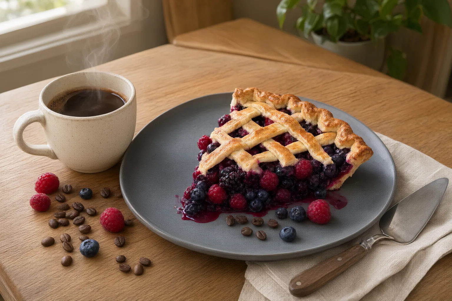 Original editorial hero image for How to Pair Fruit Pie With Coffee by Roast and Acidity
