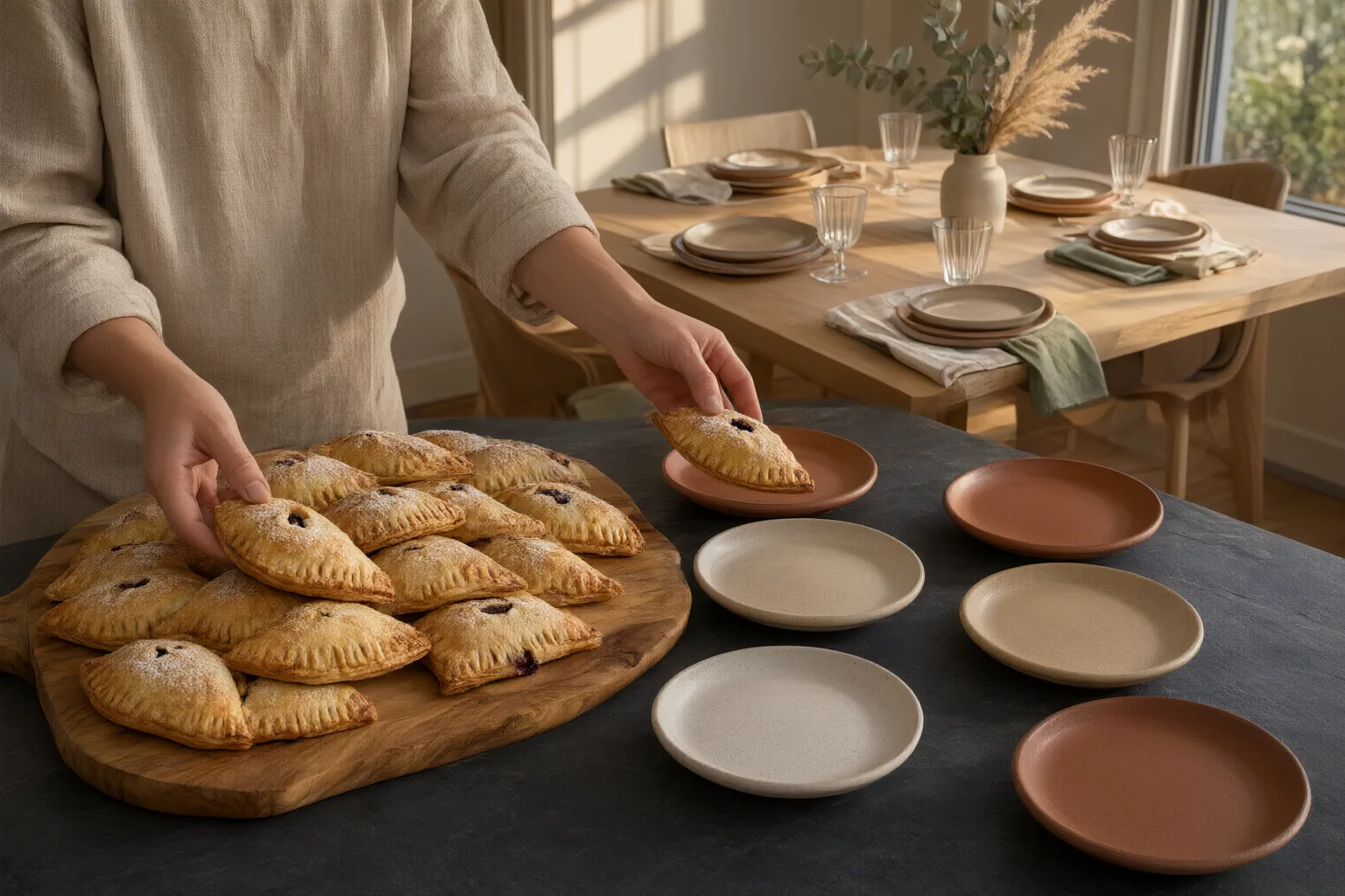 Editorial scene showing practical next steps for How to Plan Hand Pie Dessert Portions for a Small Gathering