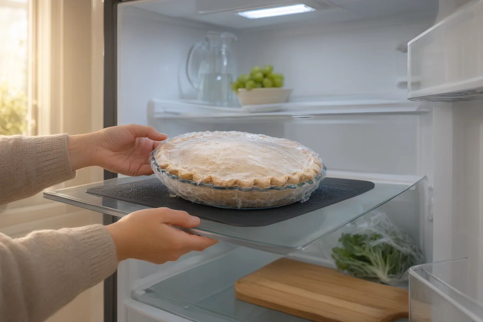 Editorial scene showing practical next steps for How to Safely Thaw a Frozen Pie Before Baking or Reheating