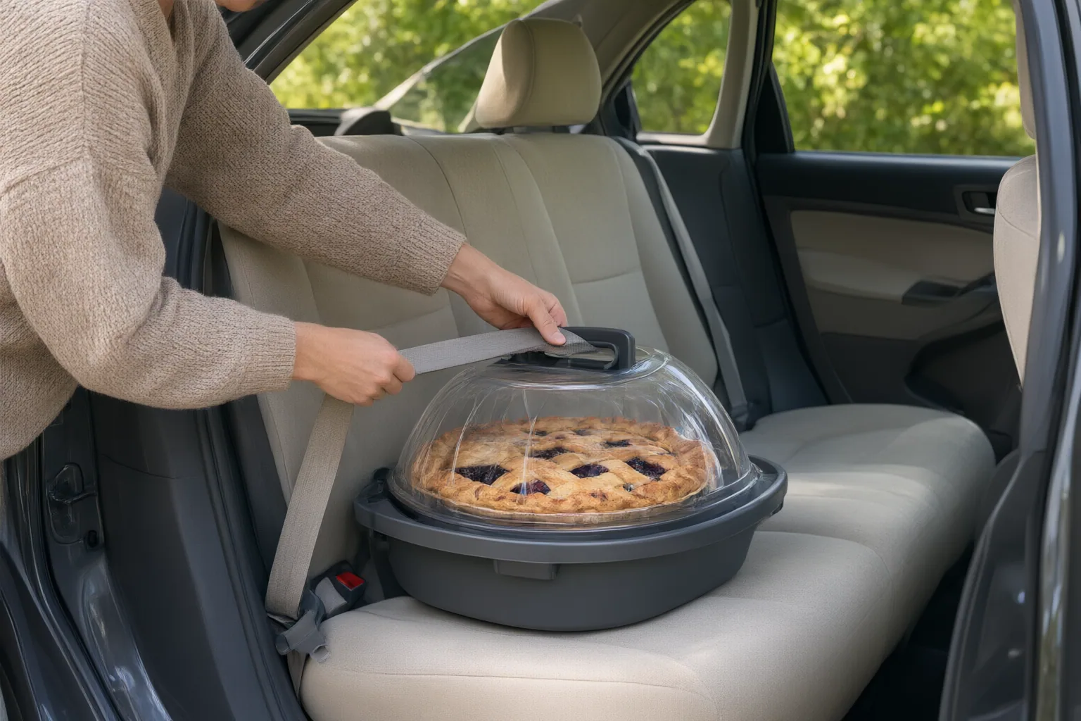 Editorial scene showing practical next steps for How to Secure a Pie Carrier on a Car Seat or Cargo Floor