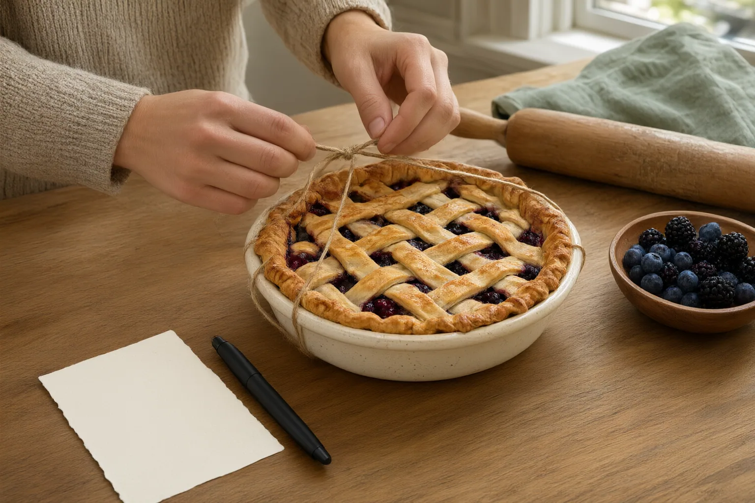 Editorial scene showing practical next steps for What Care Instructions to Include With a Homemade Pie Gift