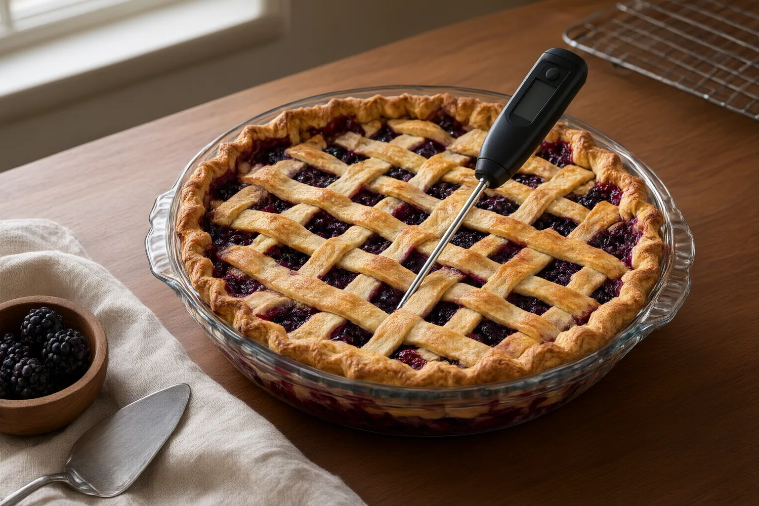 Editorial detail illustrating evidence and decision criteria for What Temperature Should Fruit Pie Be When Served?