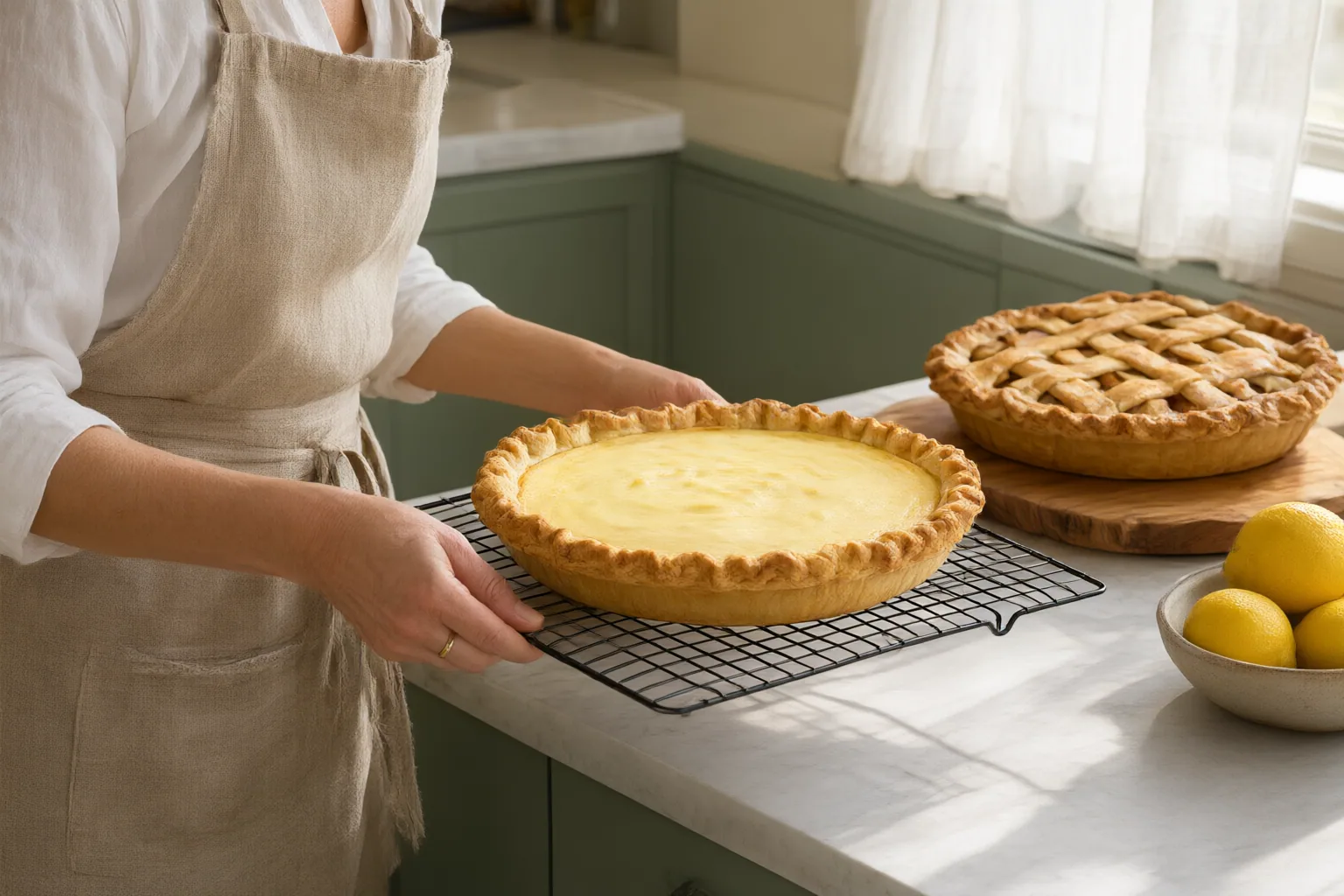 Editorial scene showing practical next steps for When Does a Baked Pie Need Refrigeration? A Filling-Based Guide